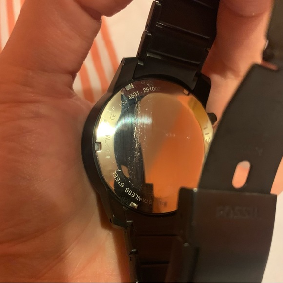 FOSSIL DRESS CHRONOGRAPH STAINLESS STEEL WATCH - Picture 7 of 8